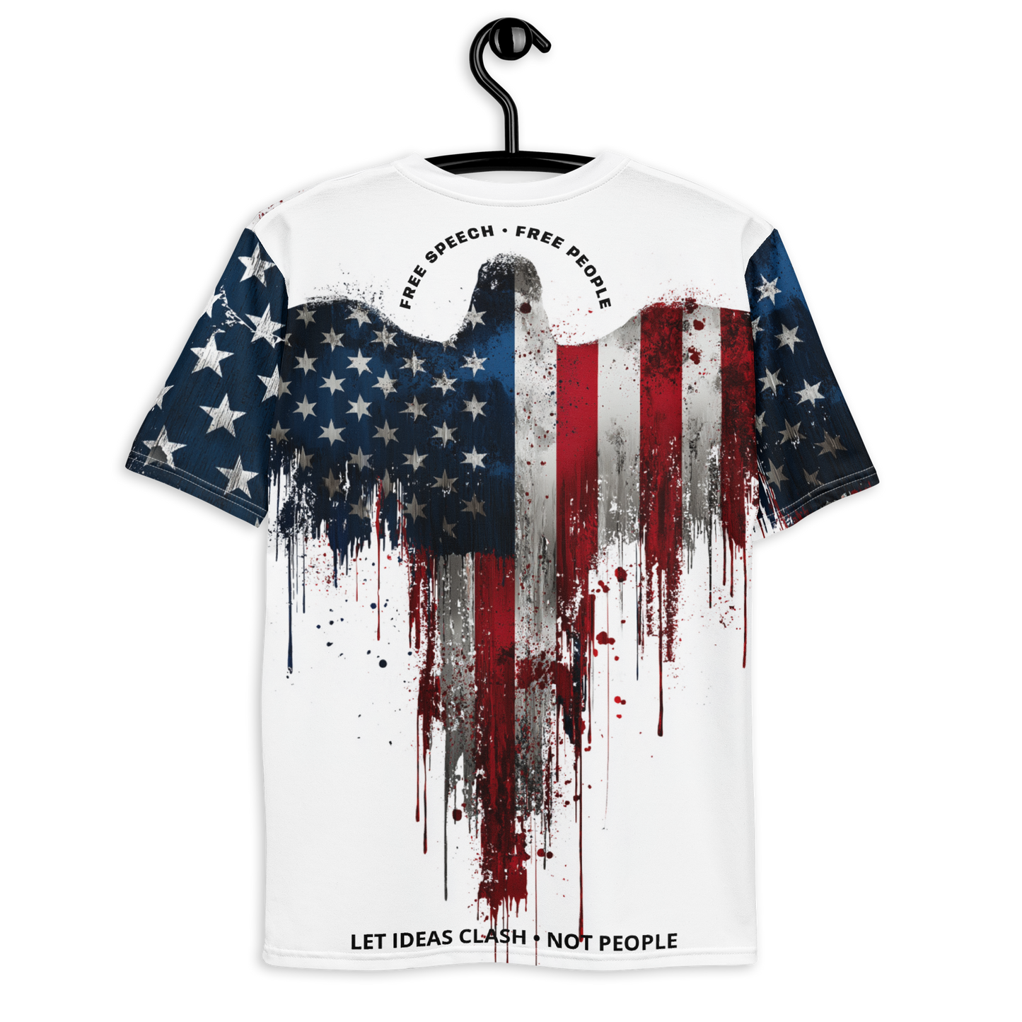 Free Speech. Free People. – Eagle & Flag Drip Tee for Him