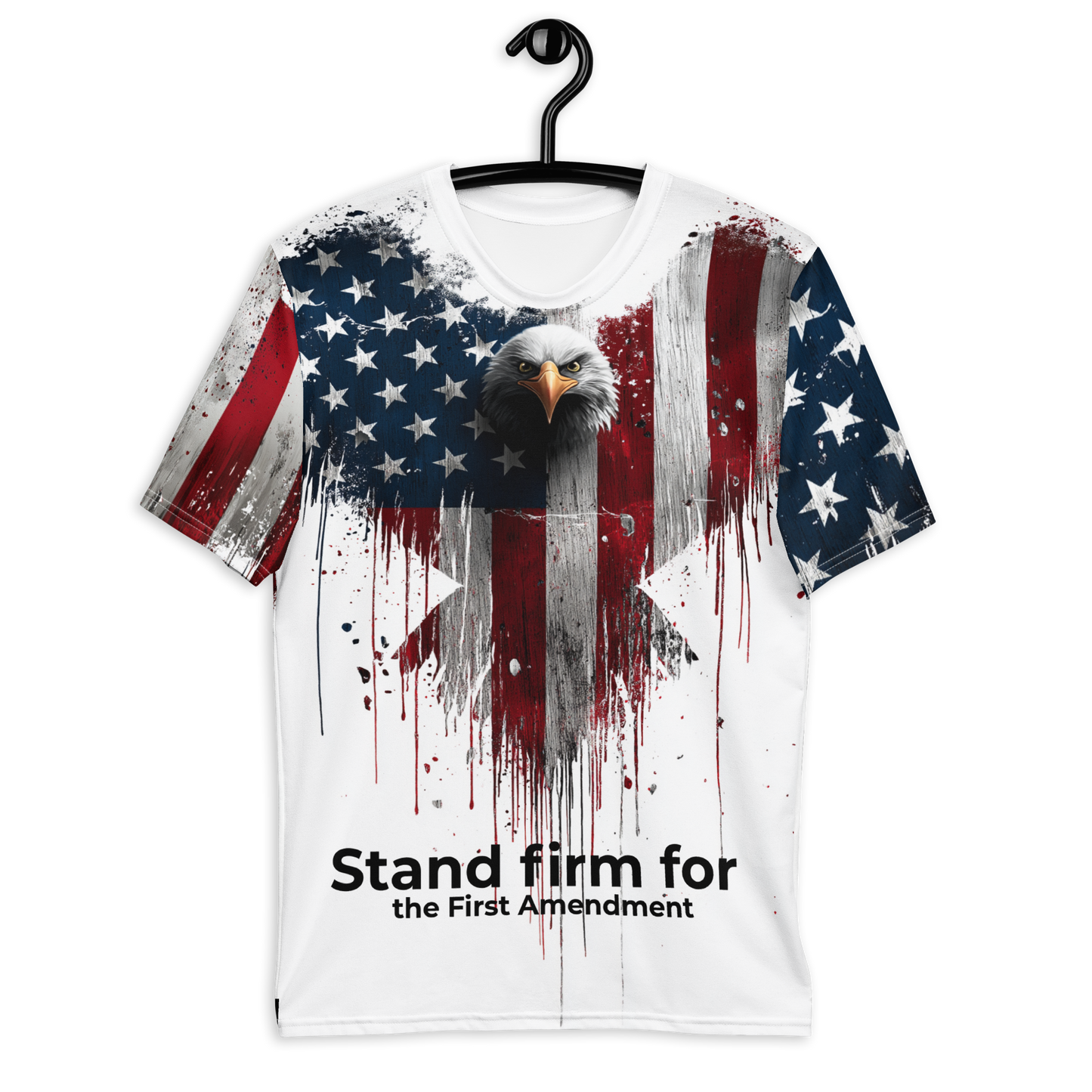 Free Speech. Free People. – Eagle & Flag Drip Tee for Him