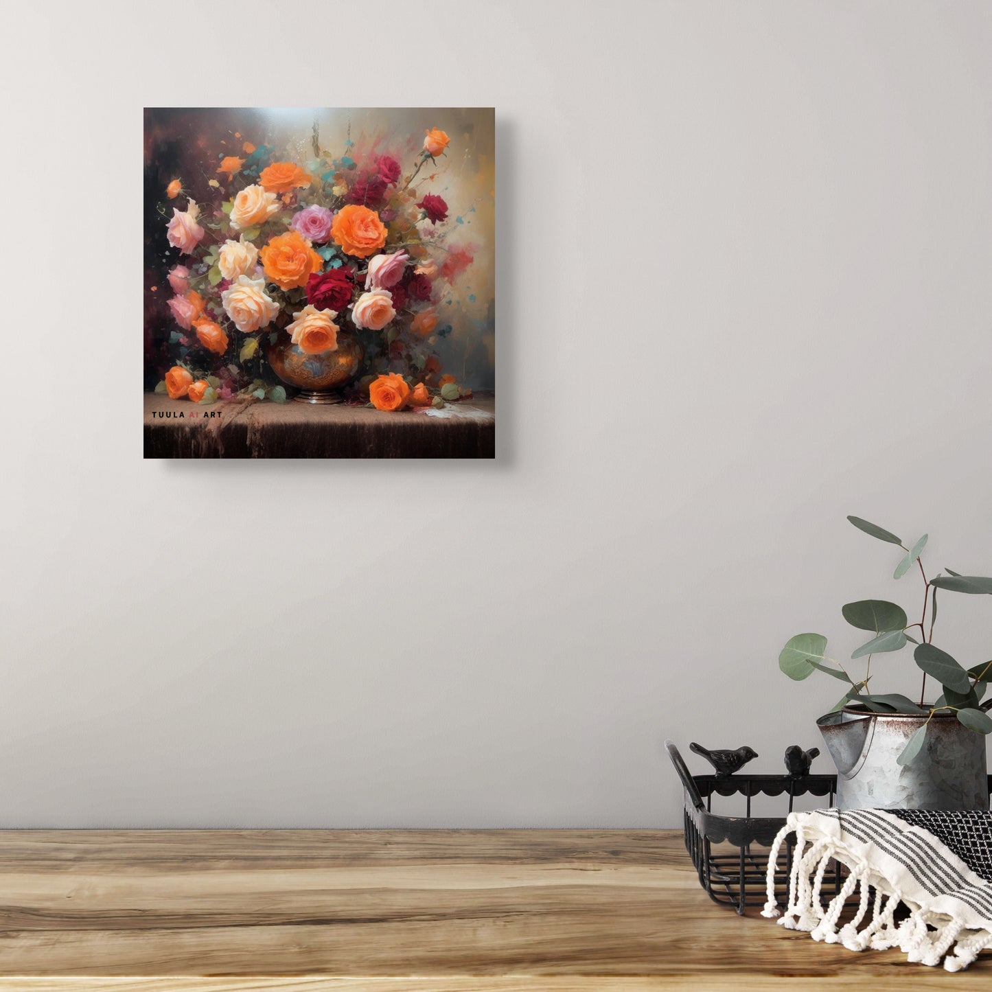 METAL PRINT ON WALL