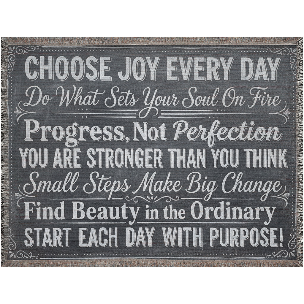 Woven Blankets - Choose Joy 60" x 80"