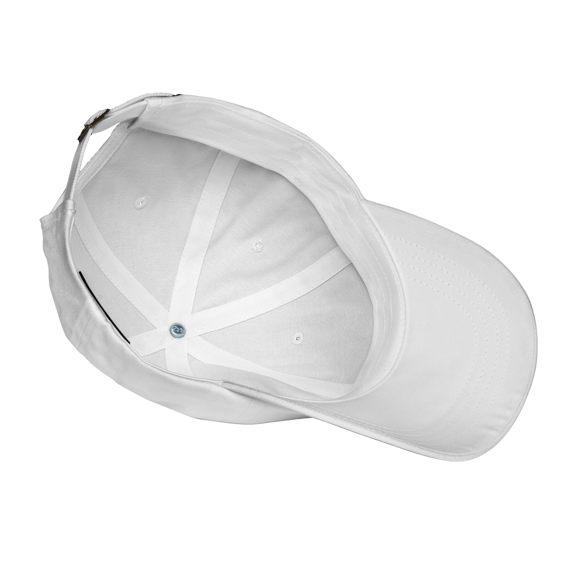 White baseball cap on a white background
