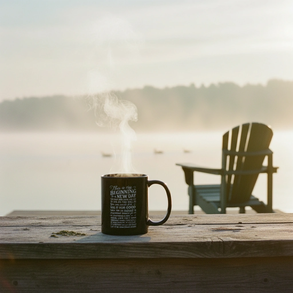 Let It Be Something Good – Inspirational Black Glossy Mug